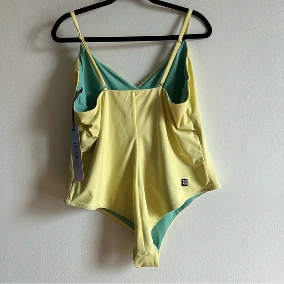 NWT Jolyn Sz 2X Juana Yellow Pismo One Piece Swimsuit - Picture 8 of 9
